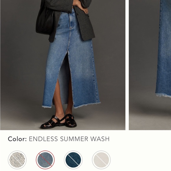 Anthro Denim Skirt - Picture 2 of 7